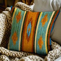 1 Capa de Almofada Kilim Original 100% Algodão 45x45 Vr