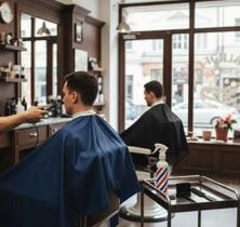 1 Capa De Corte Para Barbeiro Microfibra Ziper Gigante