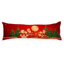 1 Capa Travesseiro de Corpo 1,30mx0,40cm Xuxão Natal Sublimado