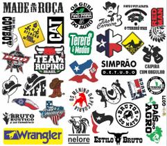 1 Cartela de Adesivos - Country - 32 Adesivos - G071