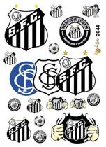 1 Cartela de Adesivos - Time de Futebol Santos - 16 Adesivos - G044