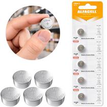 1 Cartela Pilha Botão Alfacell Lr44 Alcalina 1.5v - 5 Pilhas 1 Cartela Pilha Botão Alfacell Lr44 Alcalina 1.5v - 5 Pilhas