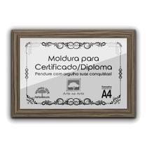 1 Certificado/Diploma A4 com Tela de Acetato e MDF - Arte na Arte