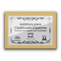 1 Certificado/Diploma A4 com Tela de Acetato e MDF