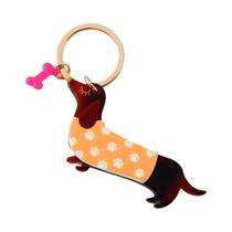 1 chaveiro de cachorro preto personalizado