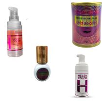 1 Cola 1 Removedor Espuma Cílios Volume Brasileiro Egípcio