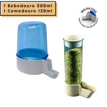 1 Comedouro Automatico Italiano 120ml + 1 Bebedouro Automatico 300ml Malha Fina 1 Comedouro Automatico Italiano 120ml + 1 Bebedouro Automatico 300ml Malha Fina