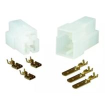 1 Conector 3 Vias M/f 6,3 Acompanha Terminais