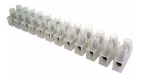 1 Conector Em Barra - Sindal 12 Posições - 10mm 10 Amperes