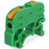 1 Conector Emenda Verde Tipo Alavanca 1 Polo Inline Para Trilho Din 32a 1 Conector Emenda Verde Tipo Alavanca 1 Polo Inline Para Trilho Din 32a