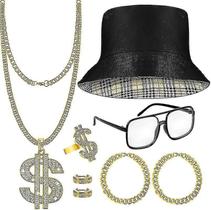 1 conjunto, 7 peças, kit de fantasia de hip hop Old Style Co 1 conjunto, 7 peças, kit de fantasia de hip hop Old Style Co