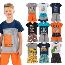 1 Conjunto Camiseta + Shorts Menino Criança 2 Peças Verão Infantil e Juvenil 1 ao 14 1 Conjunto Camiseta + Shorts Menino Criança 2 Peças Verão Infantil e Juvenil 1 ao 14