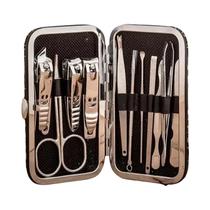 1 conjunto de 11 ferramentas para unhas Happy Face Conjunto de tesouras para lixa de unhas