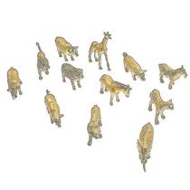 1 conjunto de adornos de animais de simulação, mini simulaçã 1 conjunto de adornos de animais de simulação, mini simulaçã