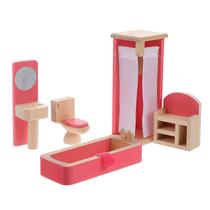 1 conjunto de móveis Toy Prime Durable Wooden Sturdy Toy Dec