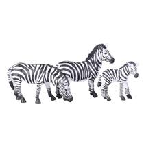 1 conjunto de simulação de modelo familiar Zebra Wildlife Re