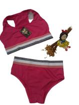 1 Conjunto lingerie infantil menina,top costa nadador,microfibra 1 Conjunto lingerie infantil menina,top costa nadador,microfibra