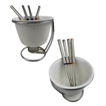 1 Conjunto Para Fondue Porcelana Branca 7 Peças New Hoje 1 Conjunto Para Fondue Porcelana Branca 7 Peças New Hoje