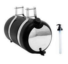 1 Corote Barrica De Agua 26L Frente Espelhada Para Caminhao + Saboneteira