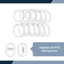 1 Cortina Box Banheiro Pvc Grossa Antimofo Ilhós 140X230