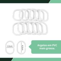 1 Cortina Box Banheiro Pvc Grossa Antimofo Ilhós Vd 140X200