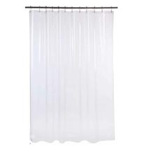 1 Cortina Box Banheiro PVC Transparente Antimofo Ilhós 2,30m