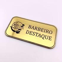 1 Crachá Escovado Broche Personalizado Imã +nome +logo Promo