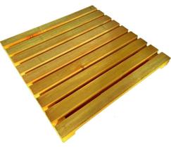 1 Deck de Madeira Pinus Modular 50x50 cm Plantas Vasos Piso Decoração