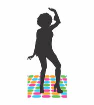 1 Display de chão totem Discoteca Mulher 1 Display de chão totem Discoteca Mulher