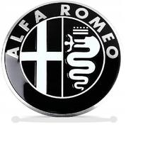 1 Emblema Adesivo Alfa Romeo Aluminio Capô Ou Portamala 74Mm