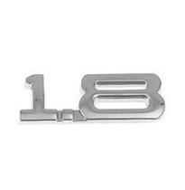 1 Emblema Adesivo Metal 1.8 Cromado Universal