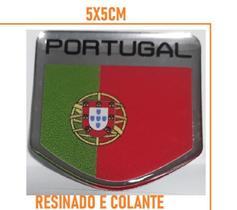 1 Emblema Bandeira Portuguesa Portugal Colante Resinada
