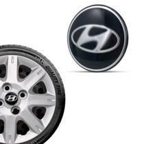 1 Emblema Hyundai Preto para Calota Grid Aro 13 14 15