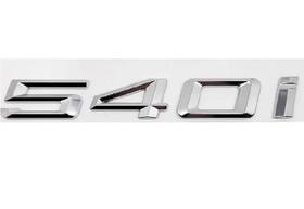 1 Emblema Traseiro Logo Bmw 540i Cromado Colante