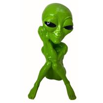 1 Estatua em Resina Mini Alienígena E.T Extraterrestres Enfeite Coleção