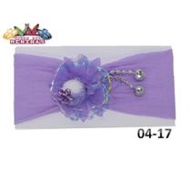 1 Faixa Cabelo C/Laço Infantil Bebe Meia De Seda Mod 04