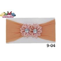 1 Faixa Cabelo C/Laço Infantil Bebê Meia De Seda Mod 09