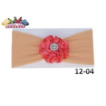 1 Faixa Cabelo C/Laço Infantil Bebe Meia De Seda Mod 12
