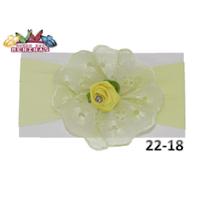 1 Faixa Cabelo C/Laço Infantil Bebê Meia De Seda Mod 22