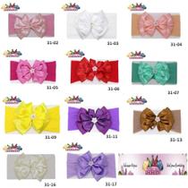 1 Faixa Cabelo C/Laço Infantil Bebê Meia De Seda Mod 31 1 Faixa Cabelo C/Laço Infantil Bebê Meia De Seda Mod 31