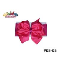 1 Faixa Cabelo Com Laço Infantil Bebê Meia De Seda Megalaço Boutique Duplo Premium 05