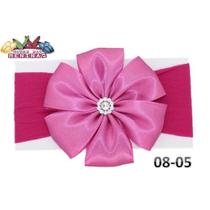 1 Faixa Cabelo Meia Seda Bebê Catavento Rn