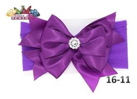 1 Faixa Cabelo Meia Seda Bebe Laços Headband