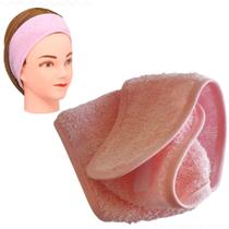 1 Faixa de cabelo para maquiagem atoalhada p/ cabelo ajustável Rosa 1 Faixa de cabelo para maquiagem atoalhada p/ cabelo ajustável Rosa