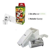 1 Fatiador Filetador Alho + 1 Ralador Queijo Chocolate Inox
