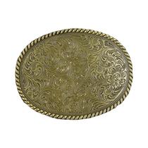 1 fivela de fio de folha verde flor oval para vários estilos de cinto