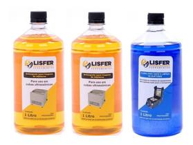 1 Fluido Para Limpeza De Injetores 1L + 2 Detergentes De Limpeza - Lisfer