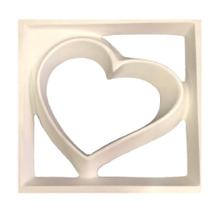 1 Forma Vazado Cobogó Coração 34x34cm