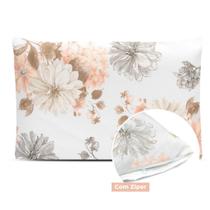 1 Fronha Avulsa 70cmx50cm Com Zíper Percal 180 Fios Estampado