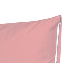 1 Fronha Avulsa C/ Zíper 70X50 Aveludada Simples 400 Fios Percal Flex Toque Suave